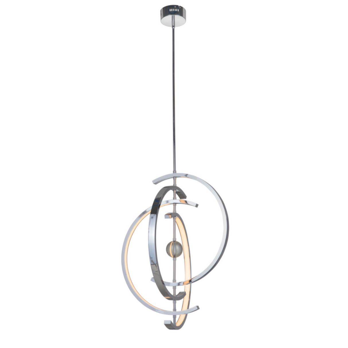 Craftmade Anillo 4 Crescent LED Pendant Chrome 42722-CH-LED