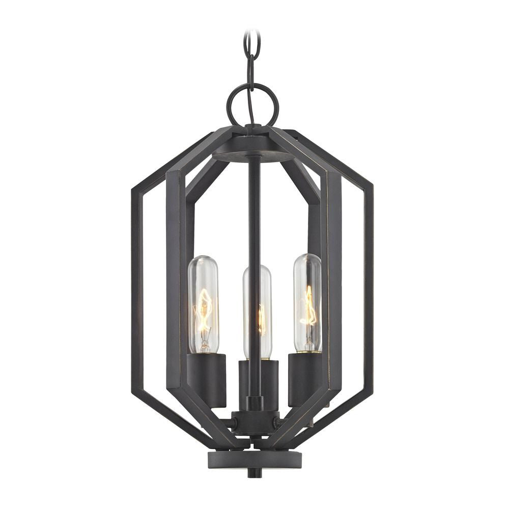 Dolan Designs Hexagon Three Light Pendant Bronze 1140-78