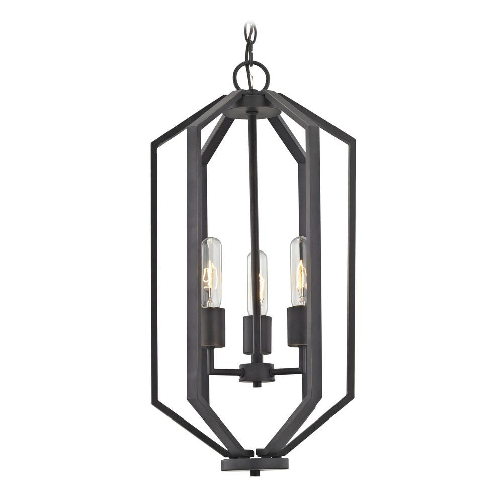 Dolan Designs Hexagon Three Light Pendant Light Bolivian Bronze 1141-78