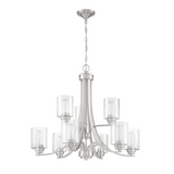 Craftmade Bolden 9 Light Chandelier Polished Nickel 50529-BNK