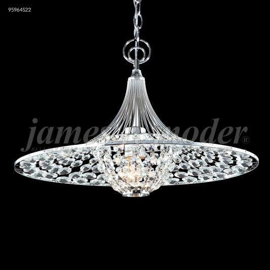 James R Moder Contemporary Three Light Pendant Silver 95964S22