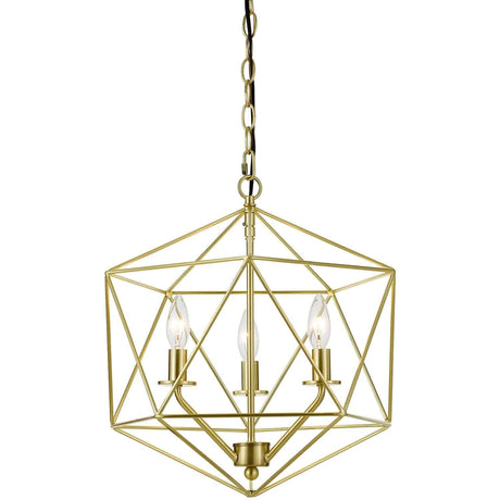 Chandelier - Bellini Three-Light Chandelier Brushed Gold 9131-3H