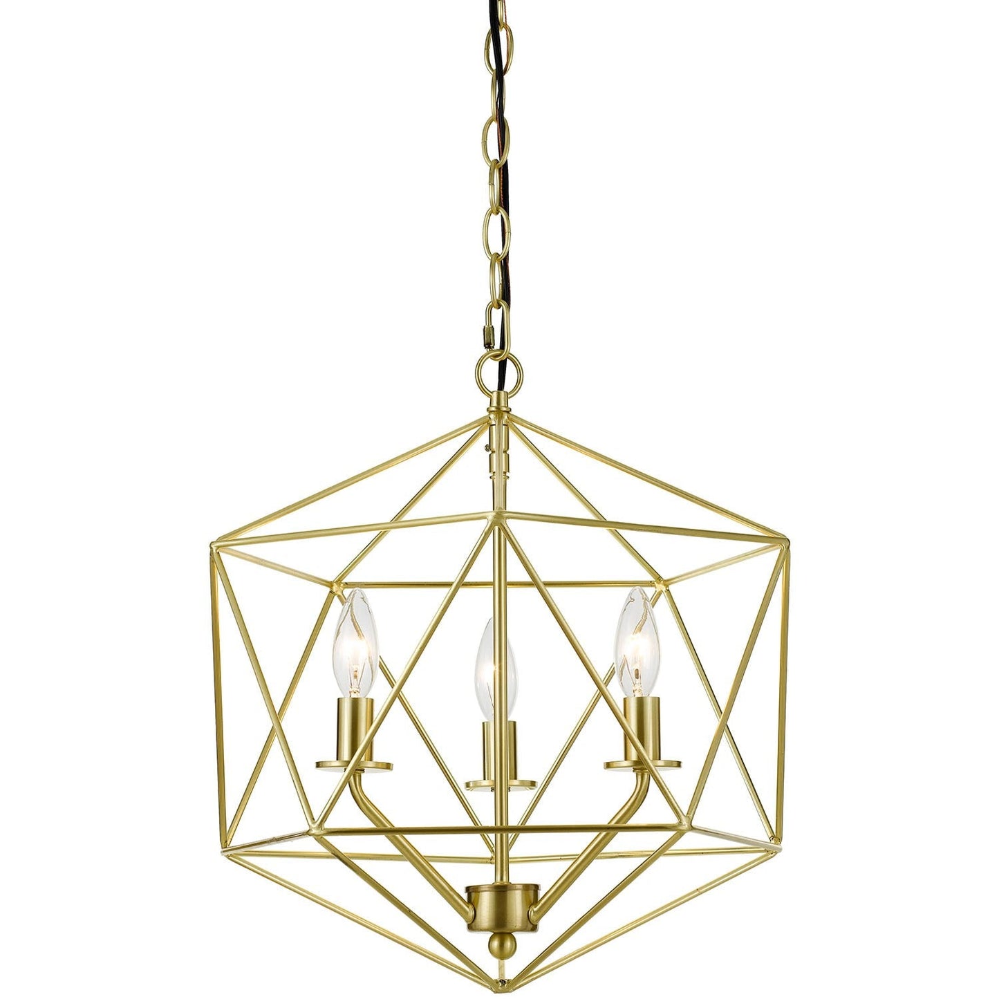 Chandelier - Bellini Three-Light Chandelier Brushed Gold 9131-3H