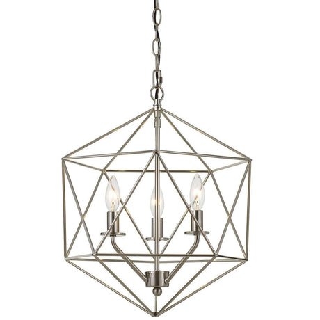 Chandelier - Bellini Three-Light Chandelier Brushed Nickel 9132-3H