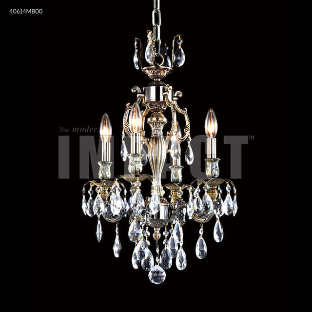 Chandelier - Brindisi 4 Arm Swarovski Crystal Chandelier Bronze 40614MB00