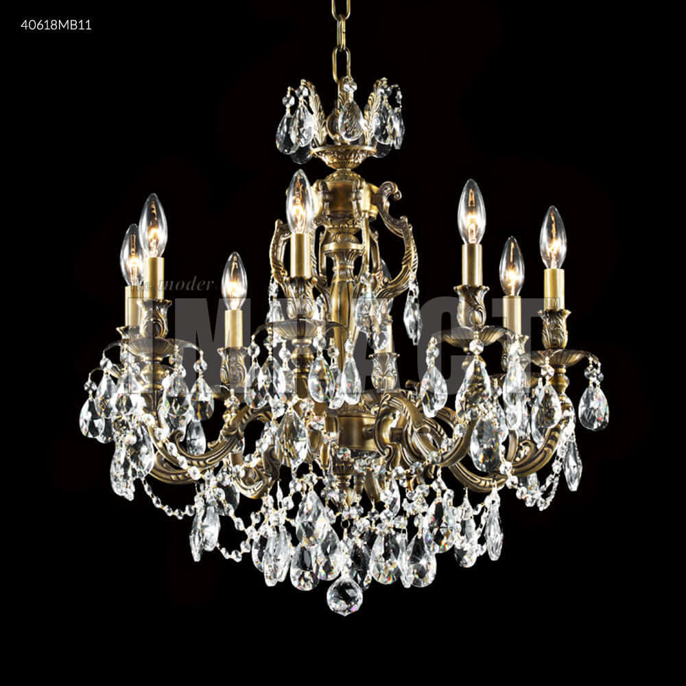 Chandelier - Brindisi 8 Arm Swarovski Crystal Chandelier Bronze 40618MB11