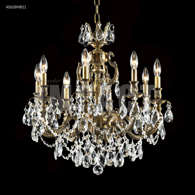 Chandelier - Brindisi 8 Arm Swarovski Crystal Chandelier Bronze 40618MB11