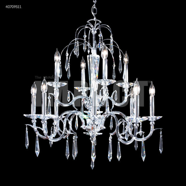 Chandelier - Contemporary 12 Light Swarovski Crystal Chandelier 40709S11