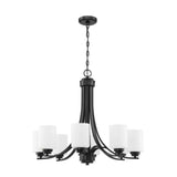 Chandelier - Craftmade Bolden 8 Light Chandelier Flat Black 50528