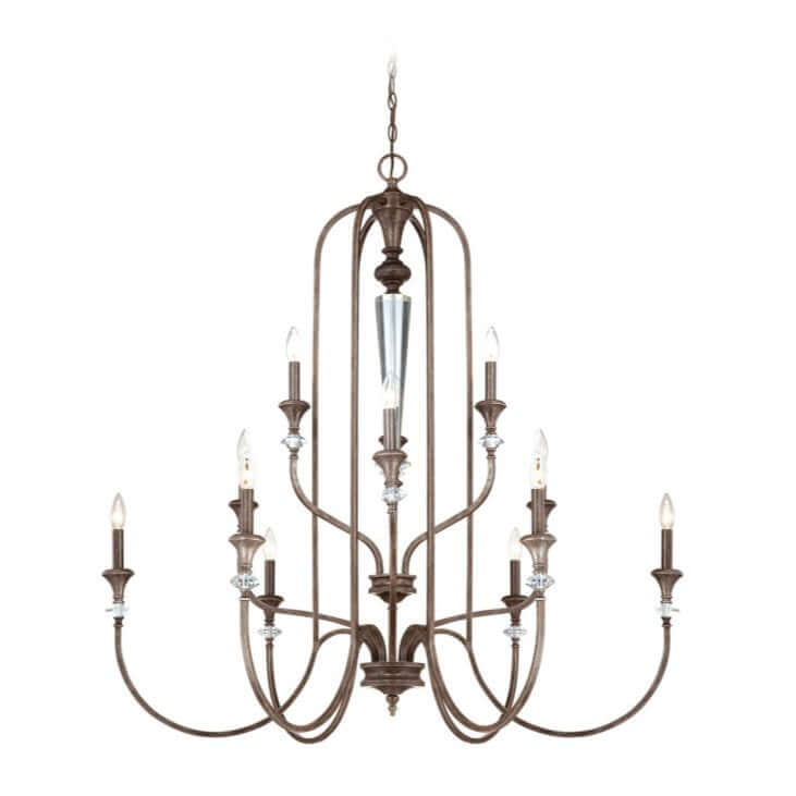 Chandelier - Craftmade Boulevard 12 Light Chandelier Mocha Bronze 26712-MBS