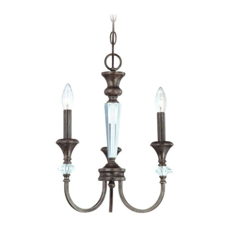 Chandelier - Craftmade Boulevard 3 Light Mini Chandelier Mocha Bronze 26733-MBS