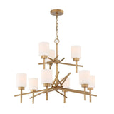 Chandelier - Craftmade Cadence 9 Light Chandelier Soft Gold 54629-SG