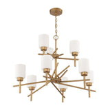 Chandelier - Craftmade Cadence 9 Light Chandelier Soft Gold 54629-SG