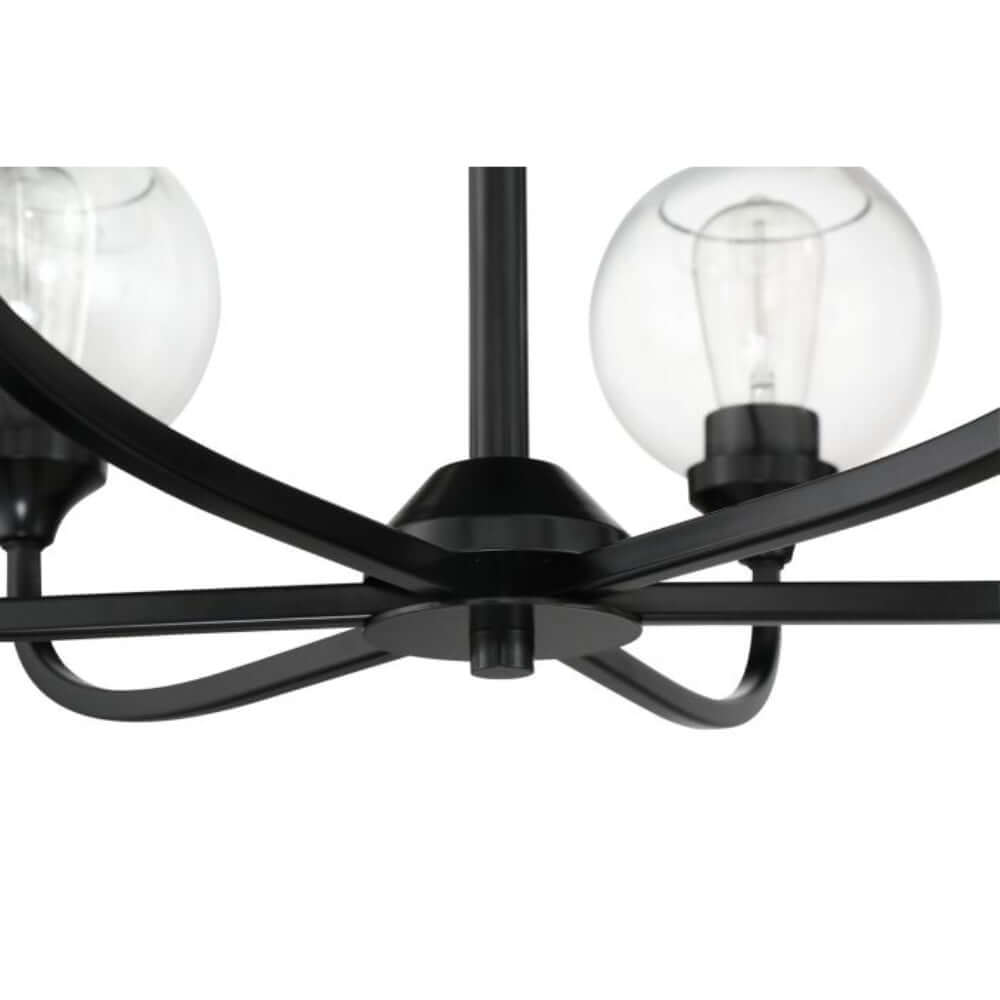 Chandelier - Craftmade Glenda 9 Light Chandelier Flat Black 56229-FB