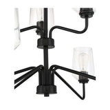 Chandelier - Craftmade Shayna 9 Light Chandelier Black 56129-FB