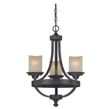 Chandelier - Halifax 3L Mini Chandelier Black Walnut H0136