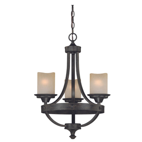 Chandelier - Halifax 3L Mini Chandelier Black Walnut H0136