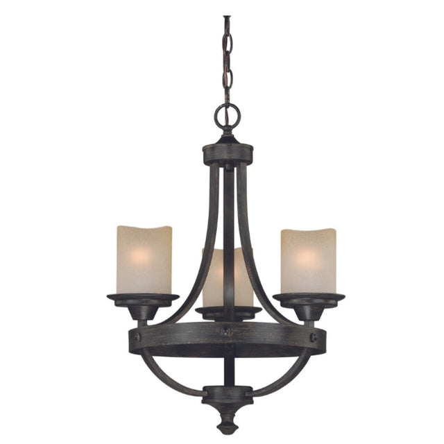 Chandelier - Halifax 3L Mini Chandelier Black Walnut H0136