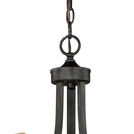 Chandelier - Halifax 3L Mini Chandelier Black Walnut H0136