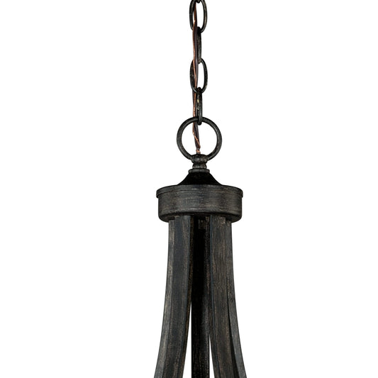 Chandelier - Halifax 5L Chandelier Black Walnut H0135