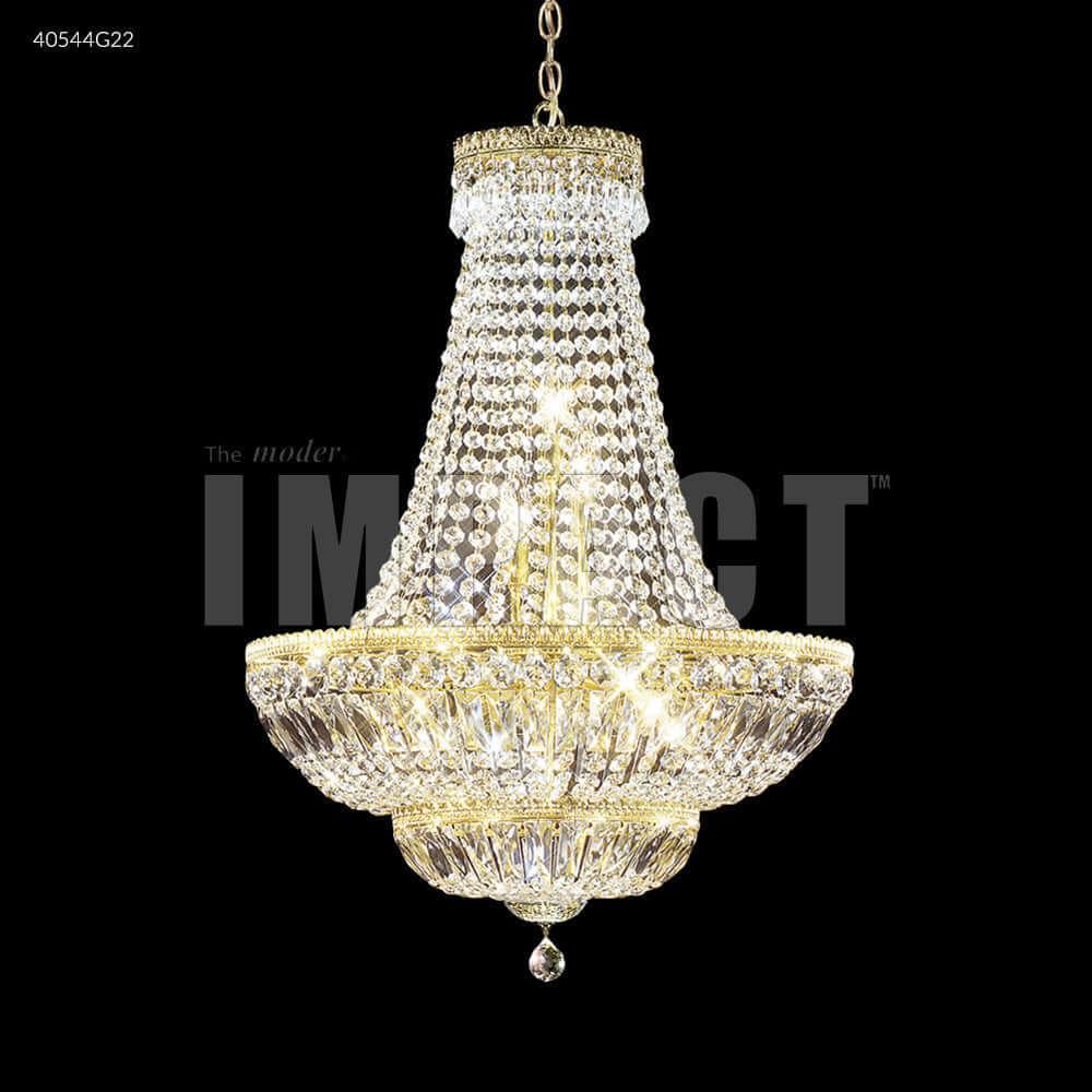 Chandelier - Imperial Empire 11 Light Crystal Chandelier Gold 40544G22