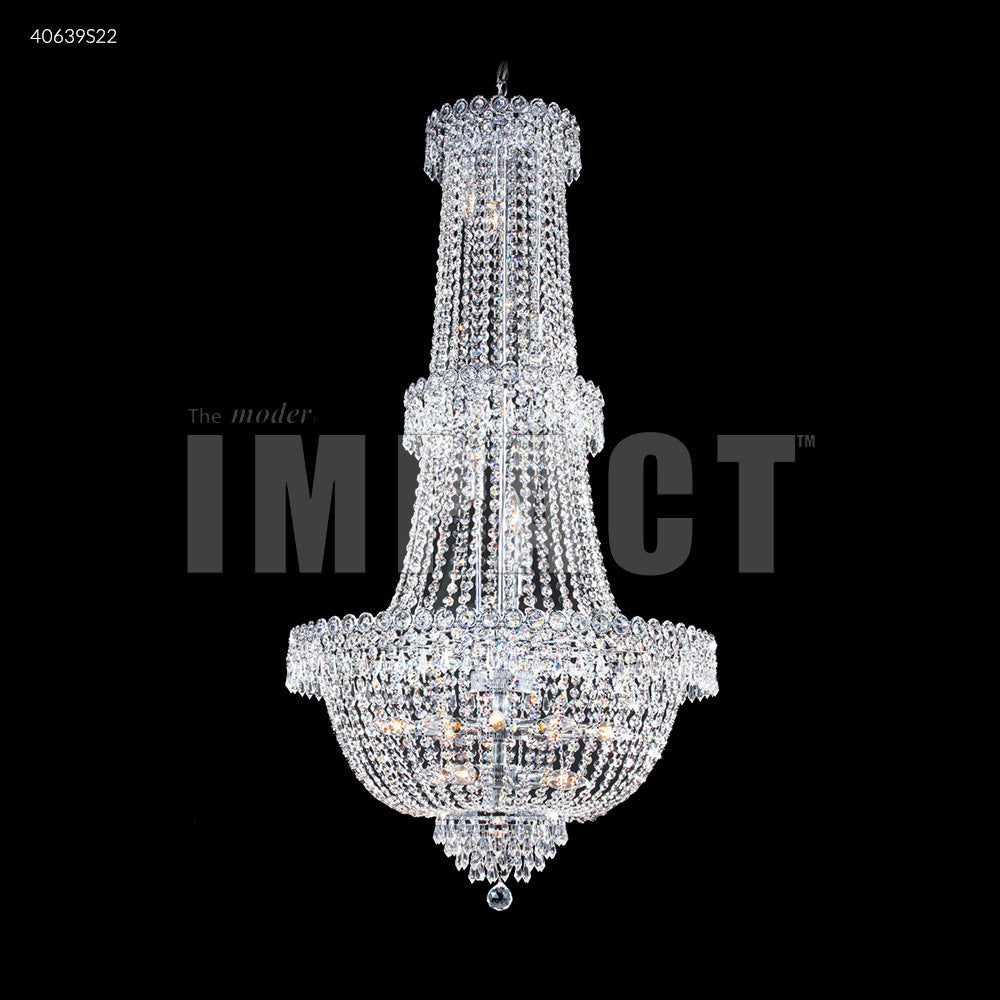 Chandelier - Imperial Empire Entry Crystal Chandelier Silver / Clear 40639S22