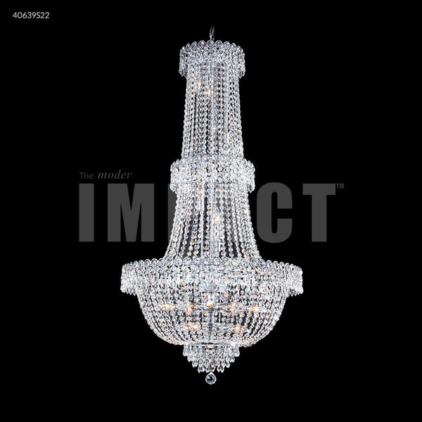 Chandelier - Imperial Empire Entry Crystal Chandelier Silver / Clear 40639S22