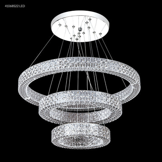 Chandelier - James R Moder Acrylic Collection Crystal Chandelier Silver 41068S22LED