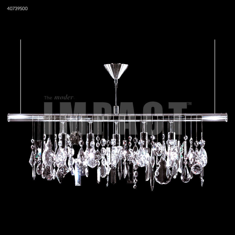 Chandelier - James R Moder Contemporary Swarovski Linear Chandelier 40739S00