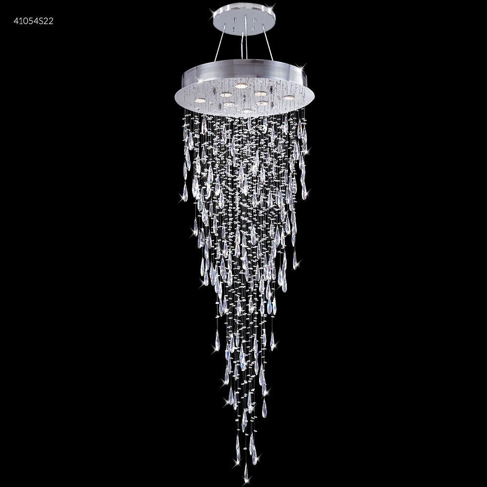 Chandelier - James R Moder Crystal Rain Chandelier Silver 41054S22