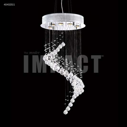 Chandelier - James R Moder Crystal Rain Swarovski Chandelier Silver 40402S11