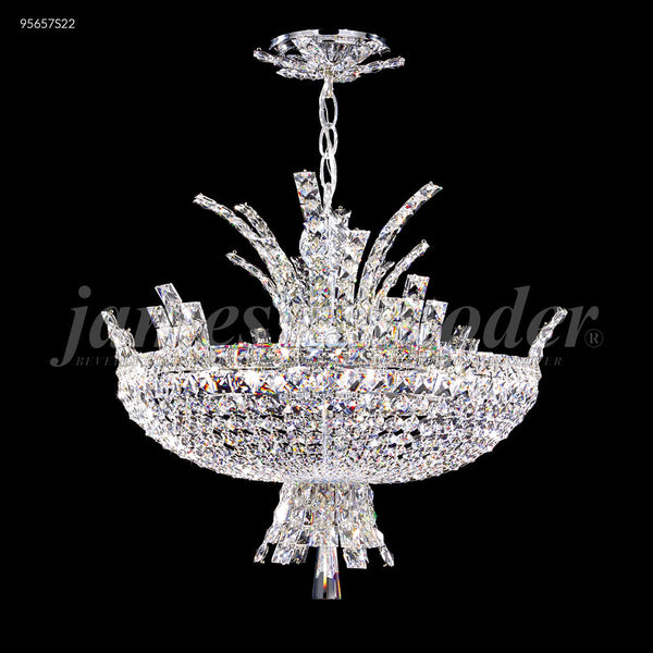 Chandelier - James R Moder Eclipse Fashion 8 Light Crystal Chandelier Silver