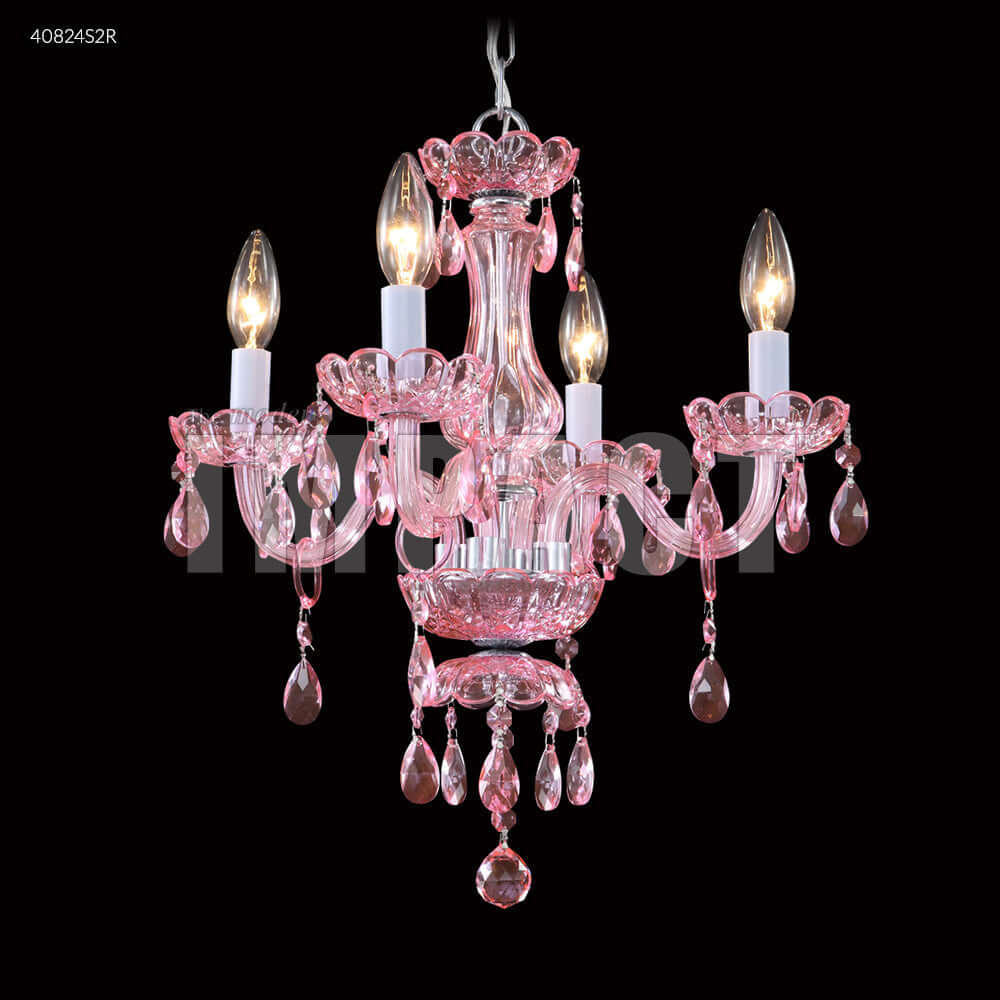 Chandelier - James R Moder Mini 4 Arm Chandelier Rosa Pink 40824S2R