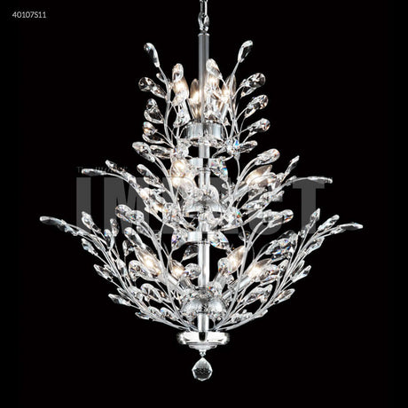 Chandelier - James R Moder Regalia Swarovski Crystal Chandelier Silver 40107S11