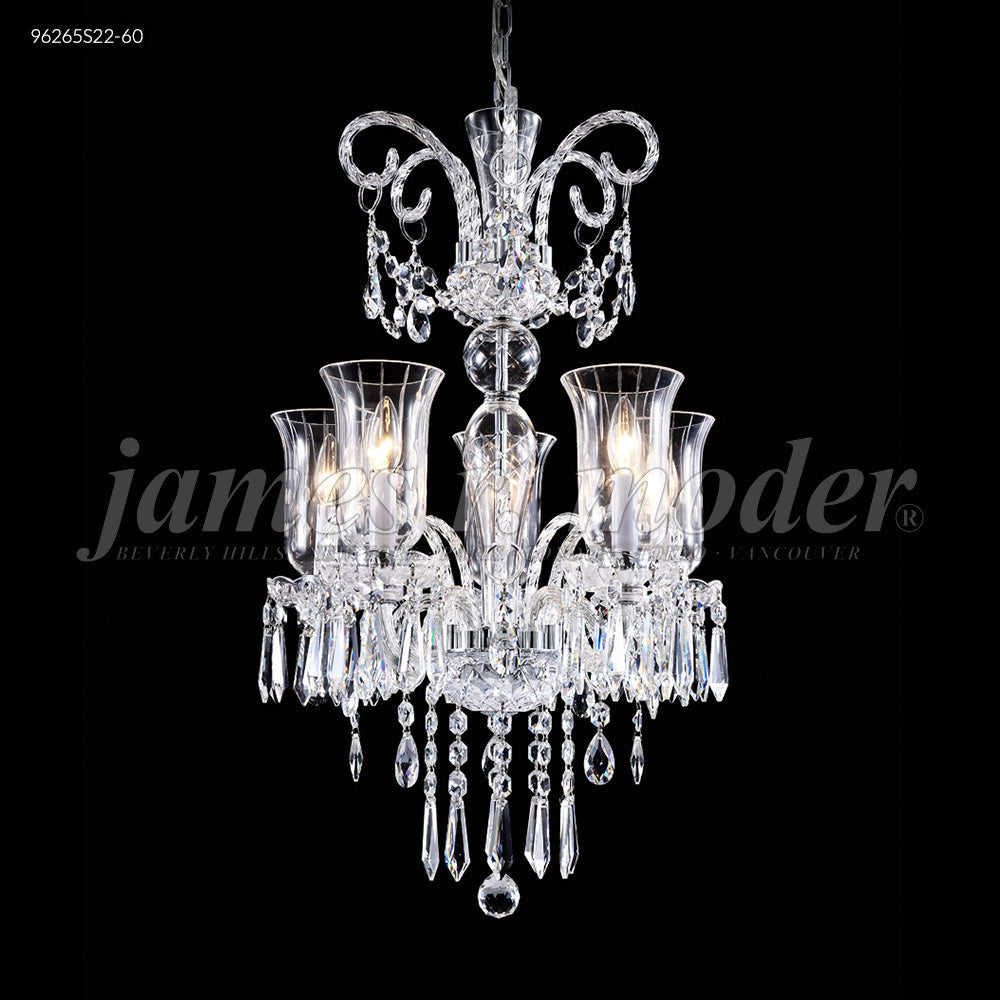 Chandelier - James R Moder Venetian 5 Arm Swarovski Chandelier 96265S11