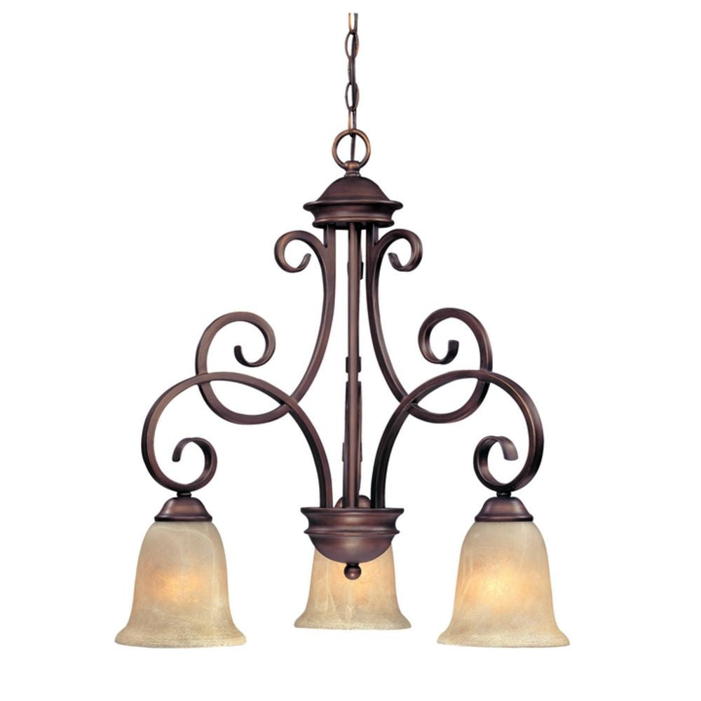 Chandelier - Medici Three Light Chandelier English Bronze 2089-133