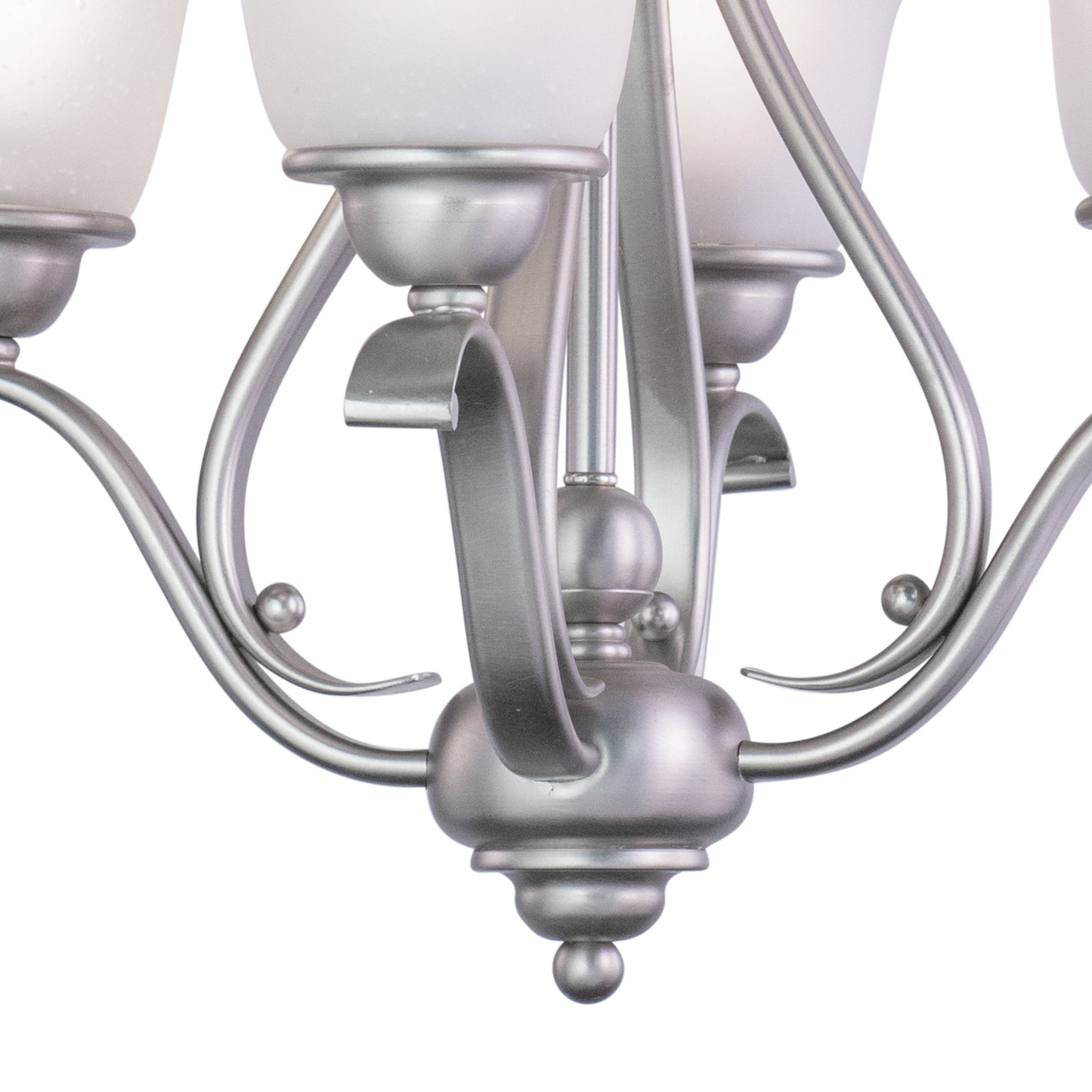 Chandelier - Monrovia 4L Mini Chandelier Or Semi Flush (Dual Mount) Brushed Nickel CH35404BN