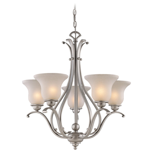 Chandelier - Monrovia 5L Chandelier Royal Bronze & Brushed Nickel