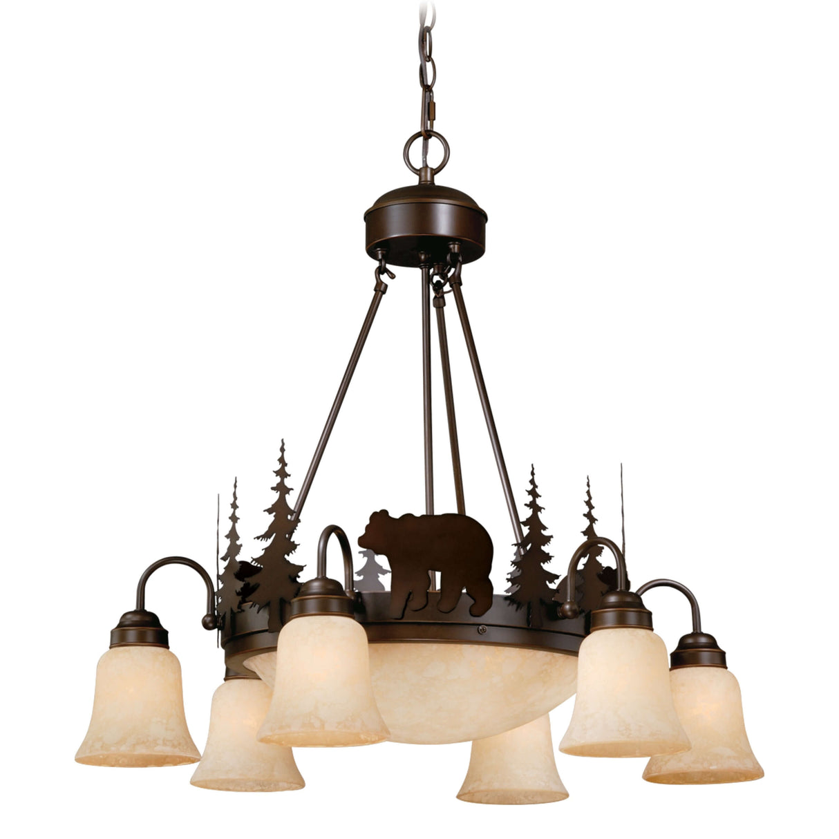 Chandelier - Vaxcel Bozeman 9L Chandelier Burnished Bronze CH55706BBZ