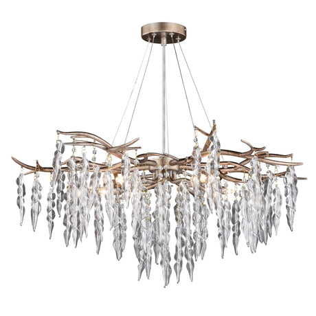 Chandelier - Vaxcel Rainier 5 Light Chandelier Silver Mist H0230