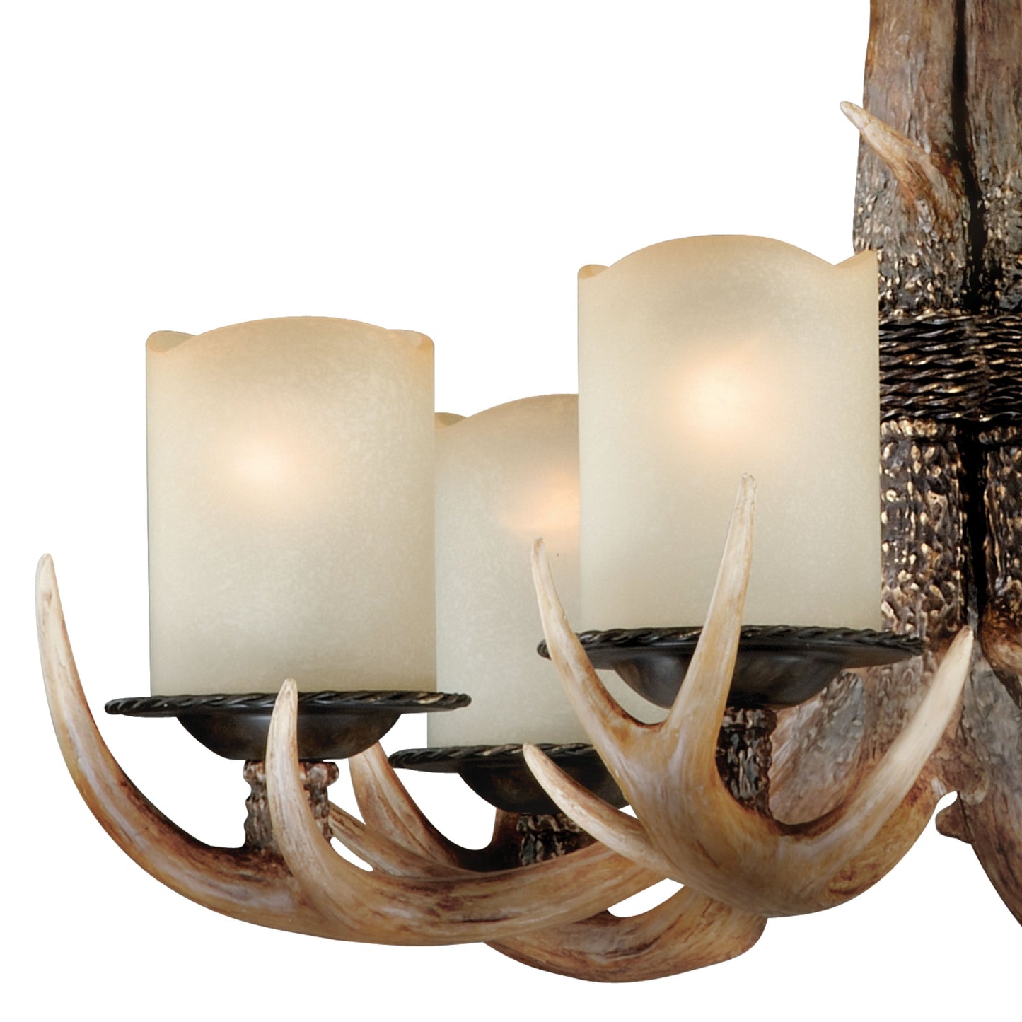 Chandelier - Yoho 6L Antler Chandelier Black Walnut H0016