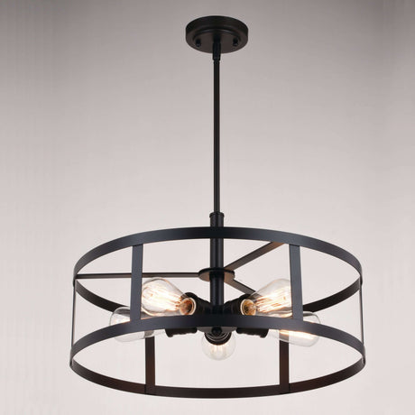 Pendant - Akron 20-in. 5 Light Pendant Oil Rubbed Bronze P0376