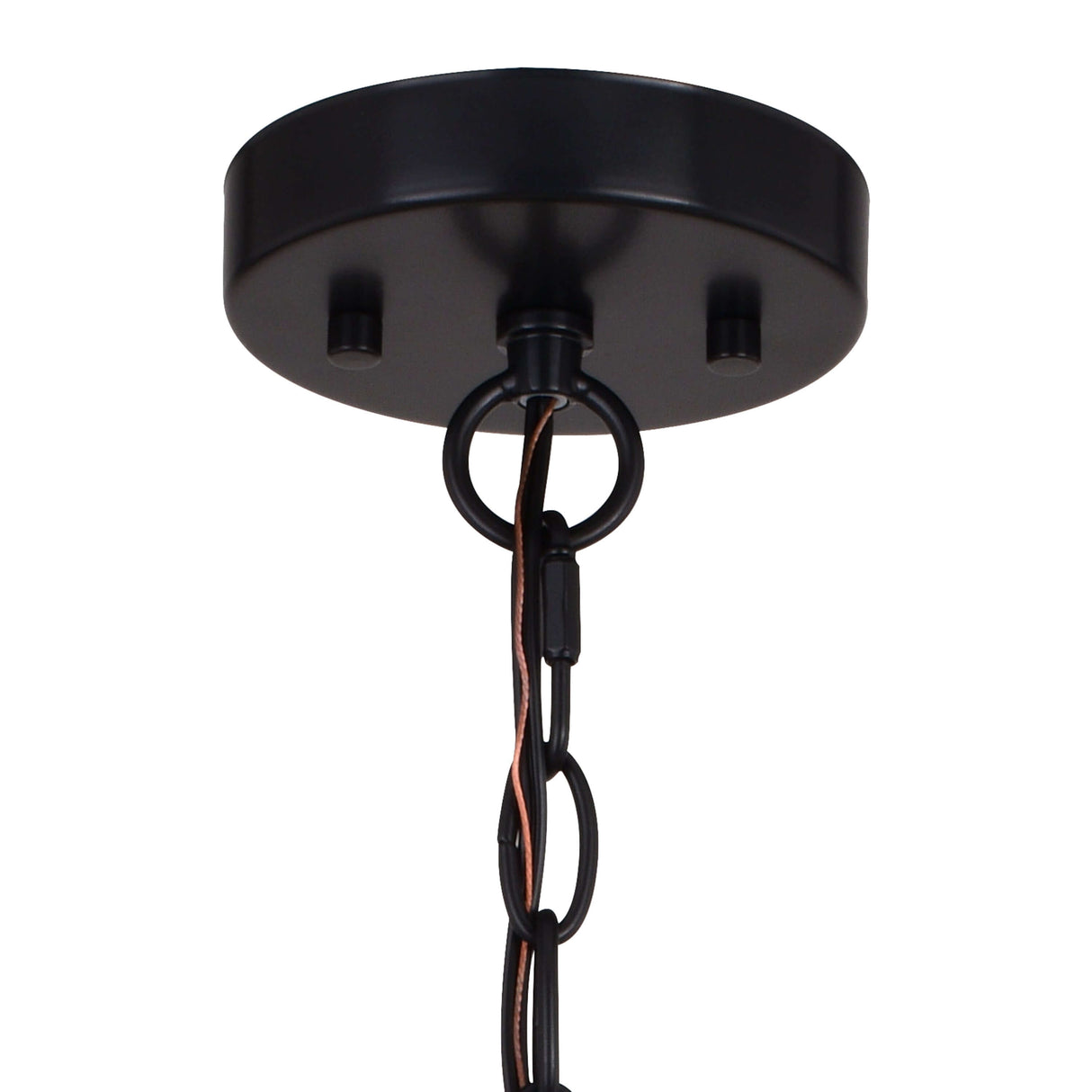 Pendant - Burien 18-in. 4 Light Pendant Black And Washed Ash P0365