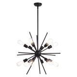 Pendant - Estelle 27.5 In. 12 Light Pendant Matte Black P0343