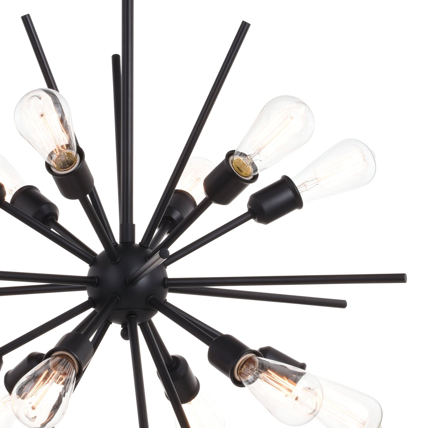 Pendant - Estelle 27.5 In. 12 Light Pendant Matte Black P0343