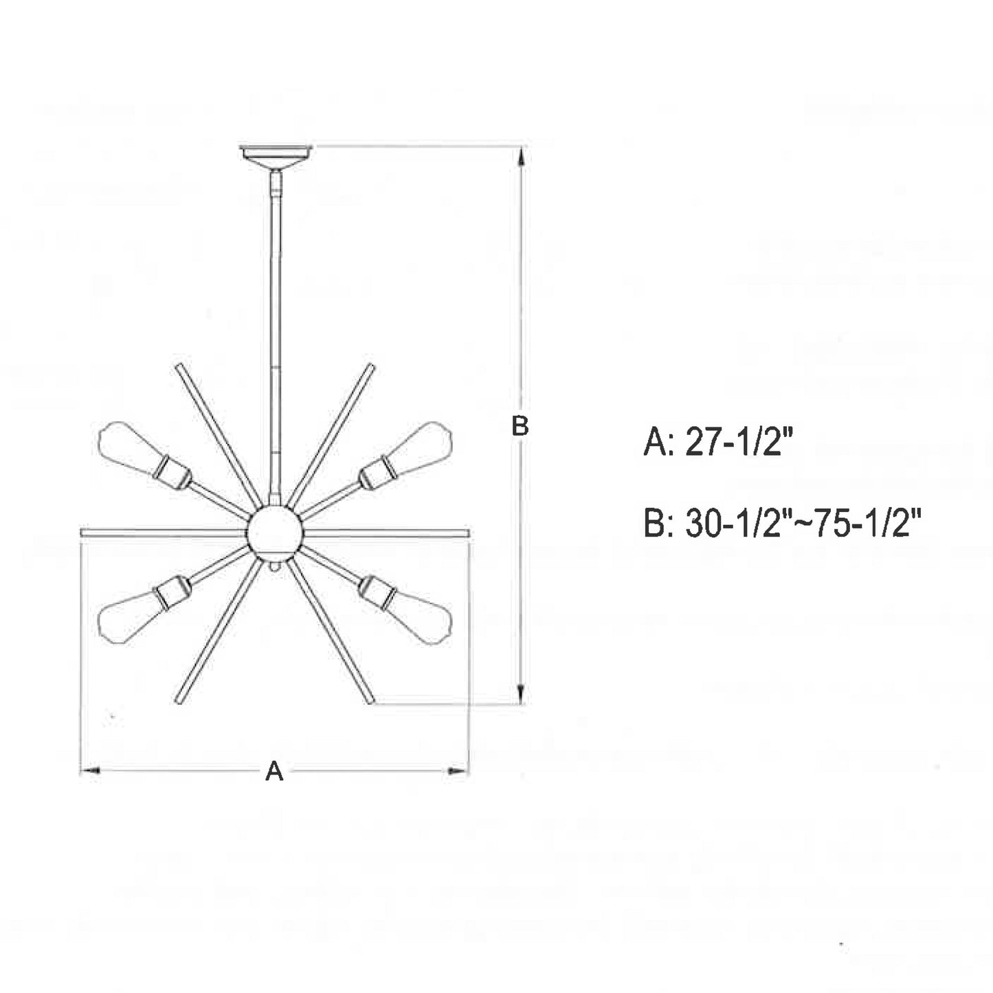 Pendant - Estelle 27.5-in Pendant Polished Nickel P0196