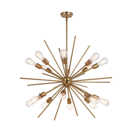 Pendant - Estelle 36 In. 16 Light Pendant Natural Brass P0344