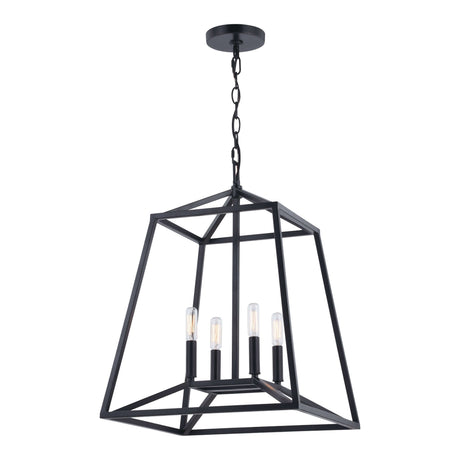 Pendant - Hayes 16 In. W 4 Light Pendant Black P0310