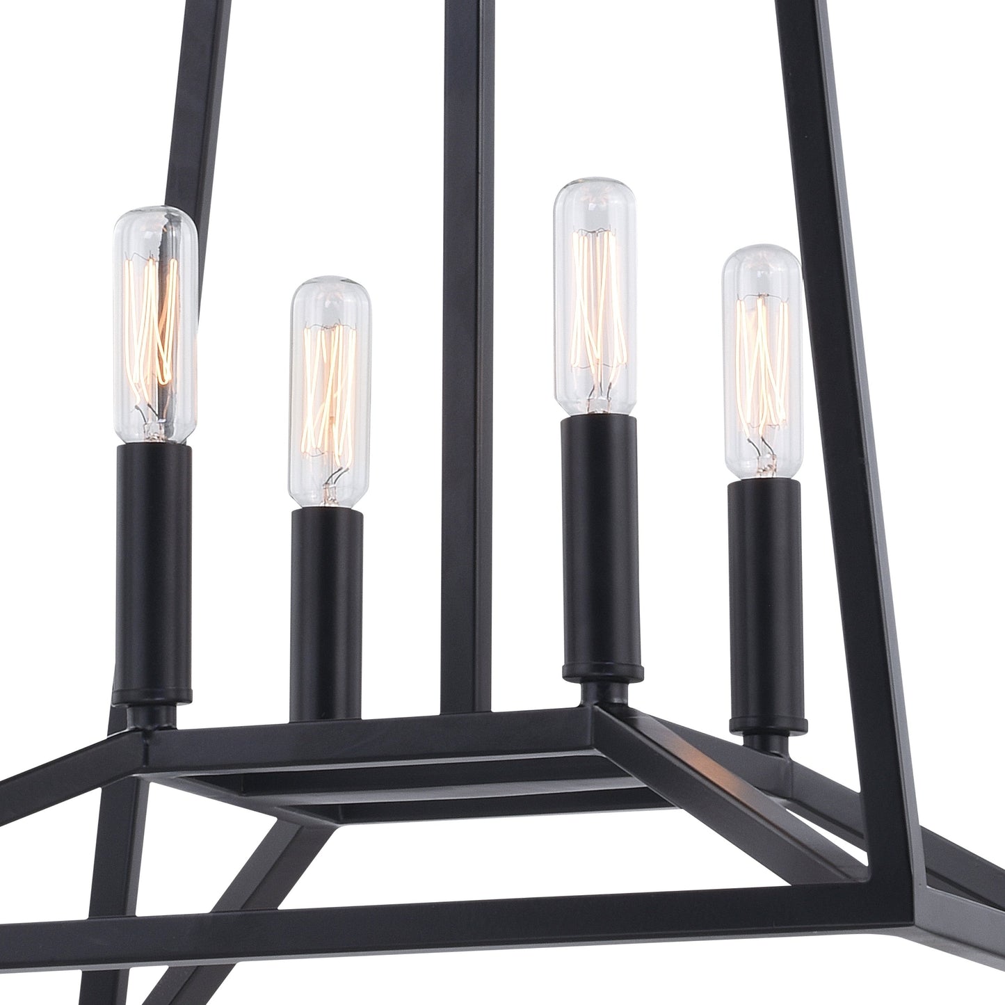 Pendant - Hayes 16 In. W 4 Light Pendant Black P0310