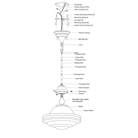 Pendant - Huntley 12-in Pendant White Glass Natural Brass P0374